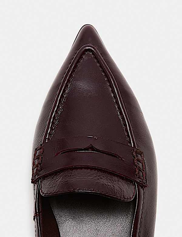 Leather Pointed Toe Loafer - JO
