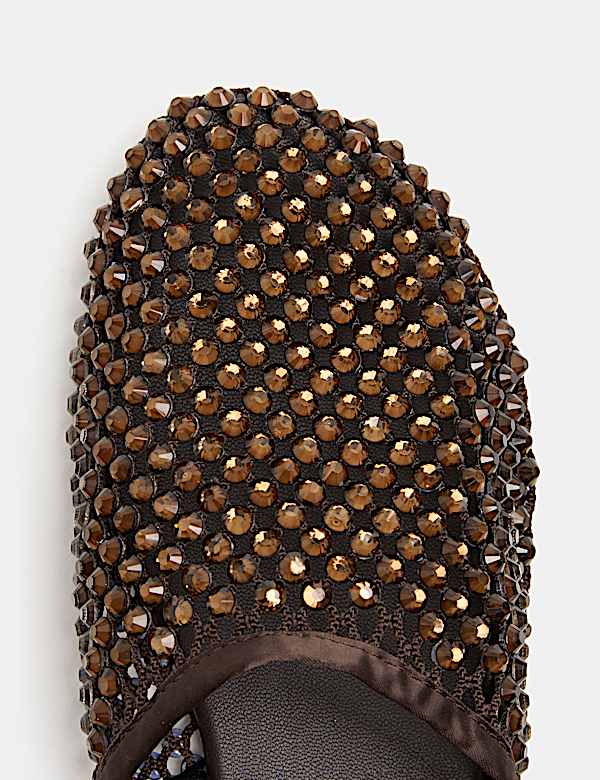 Embellished Flat Mules - US