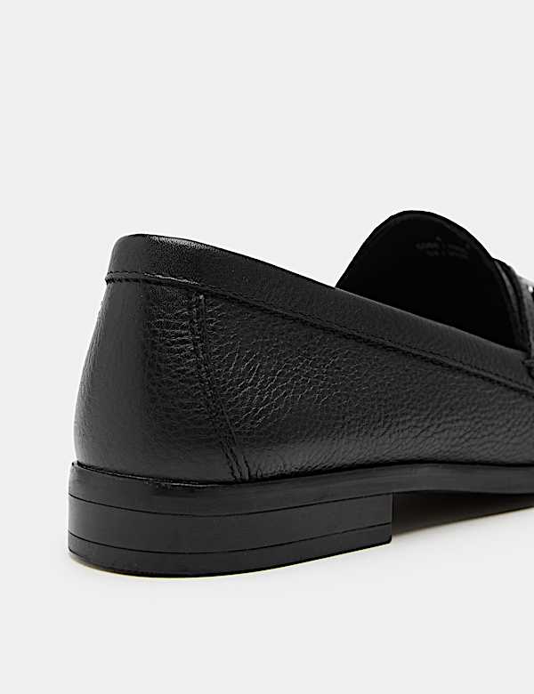 Leather Trim Loafers - PL
