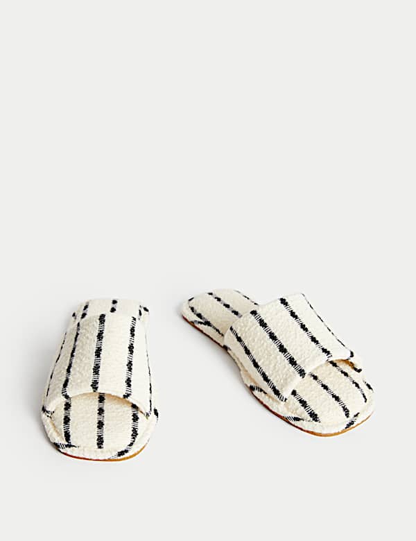 Striped Slider Slippers - AT