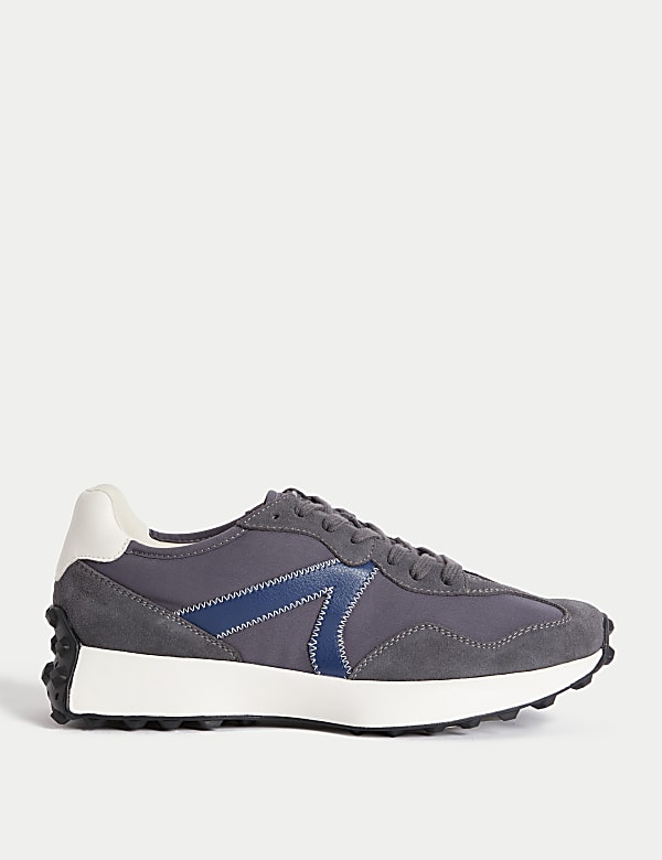 Leather Side Detail Trainers - AT