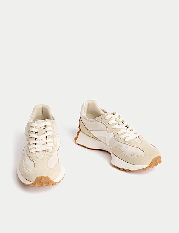 Leather Side Detail Trainers - IT