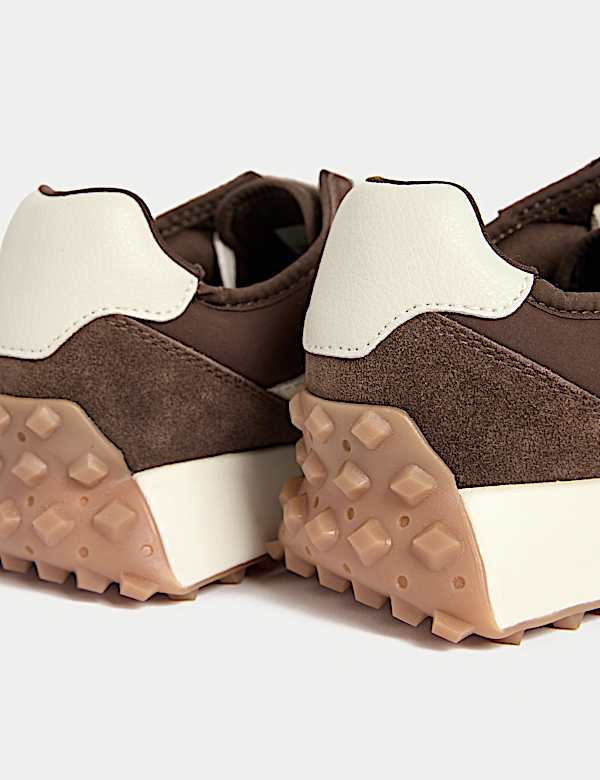 Leather Side Detail Trainers - GR