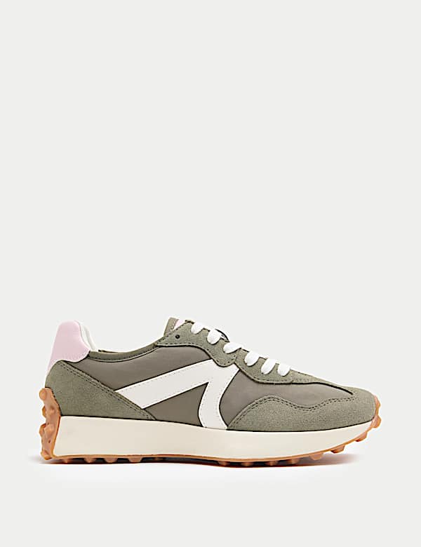 Leather Side Detail Trainers - AU