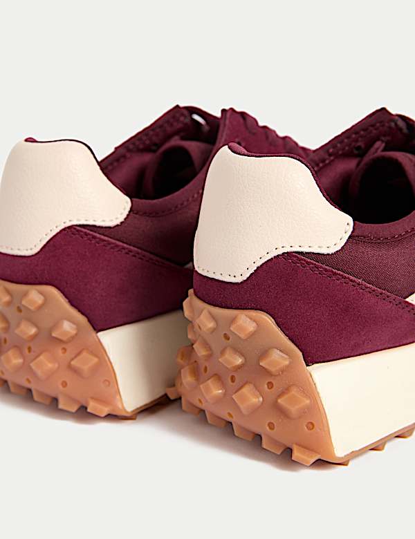 Leather Side Detail Trainers - CA