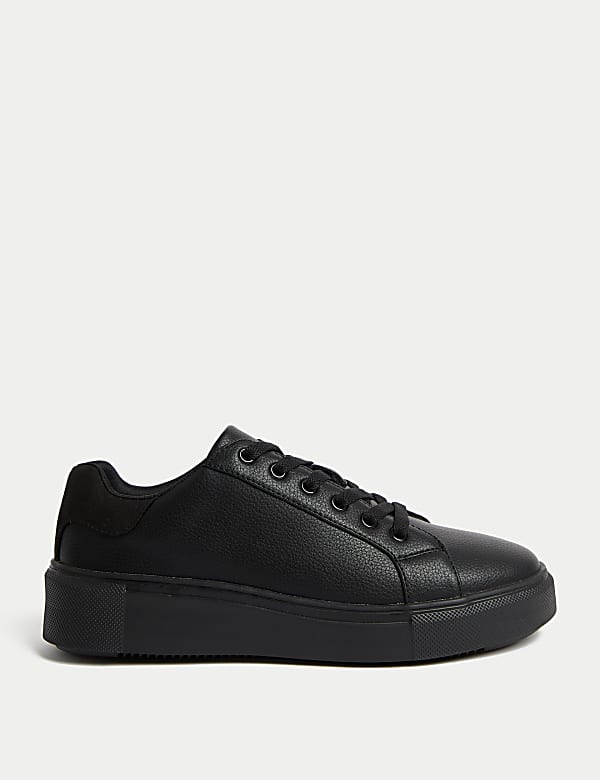 Lace Up Platform Trainers - BN