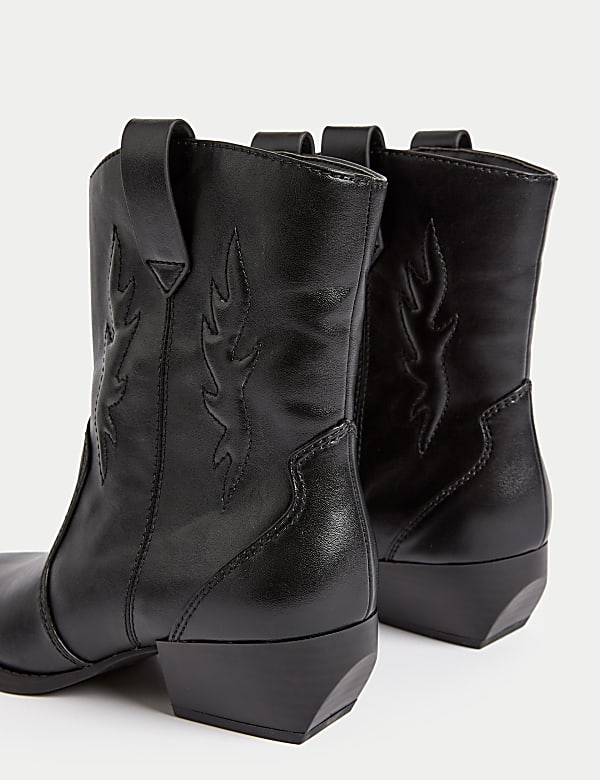 Cowboy Block Heel Boots - US
