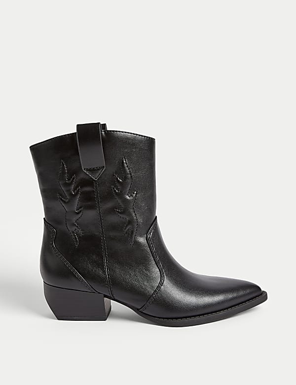 Cowboy Block Heel Boots - US