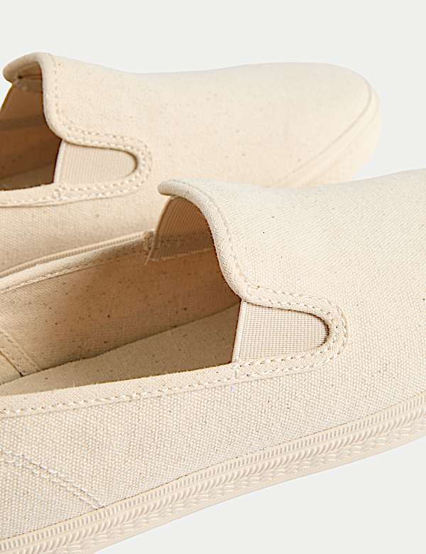 Baskets en cuir Plimsoll sans lacets, dot&eacute;es de la technologie Freshfeet&trade; - FR