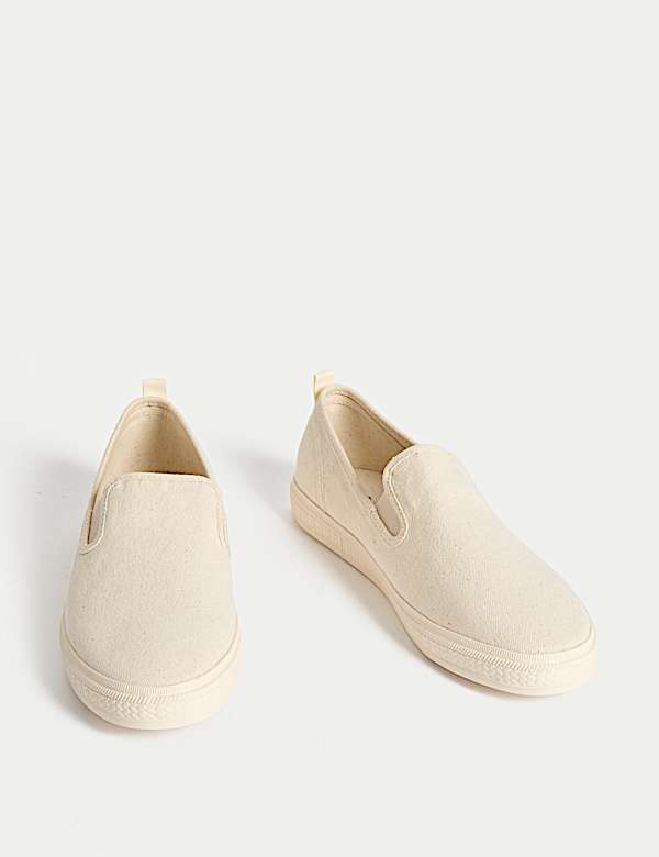 Baskets en cuir Plimsoll sans lacets, dot&eacute;es de la technologie Freshfeet&trade; - FR