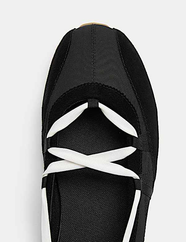 Ankle Tie Ballet Trainers - DE