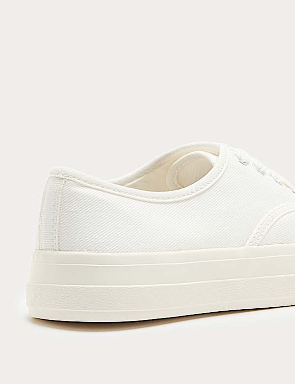 Cup Sole Platform Plimsoll Trainers - US