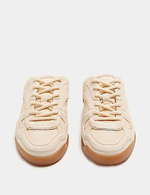 Suede Slip On Mule Trainers - AU