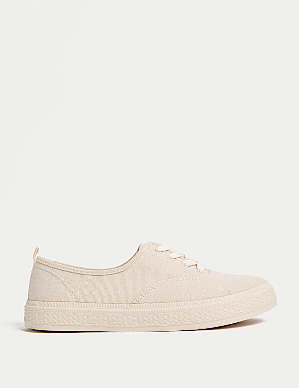 Canvas Lace Up Trainers - US