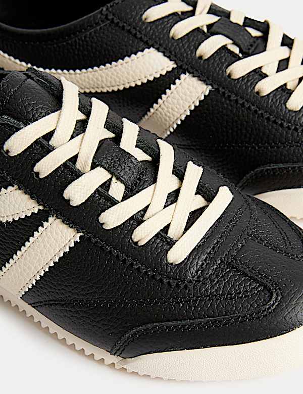 Leather Stripe Trainers - BN