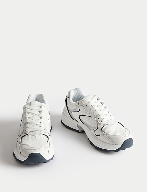 Chunky Mesh Detail Trainers - PT