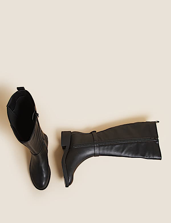 Buckle Knee High Boots