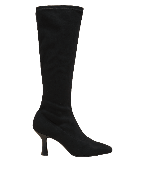 Stiletto Heel Square Toe Knee High Boots