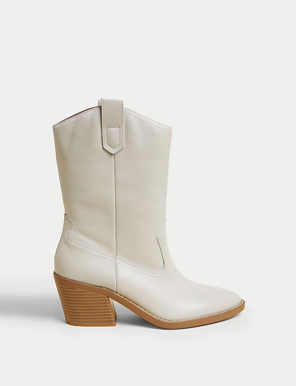 Marks and spencer leather boots deals