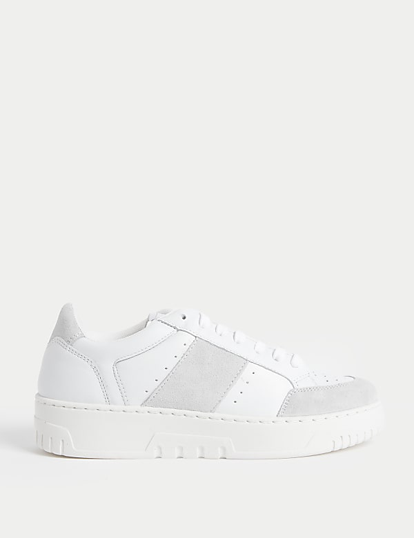 Leather Lace Up Trainer - MV