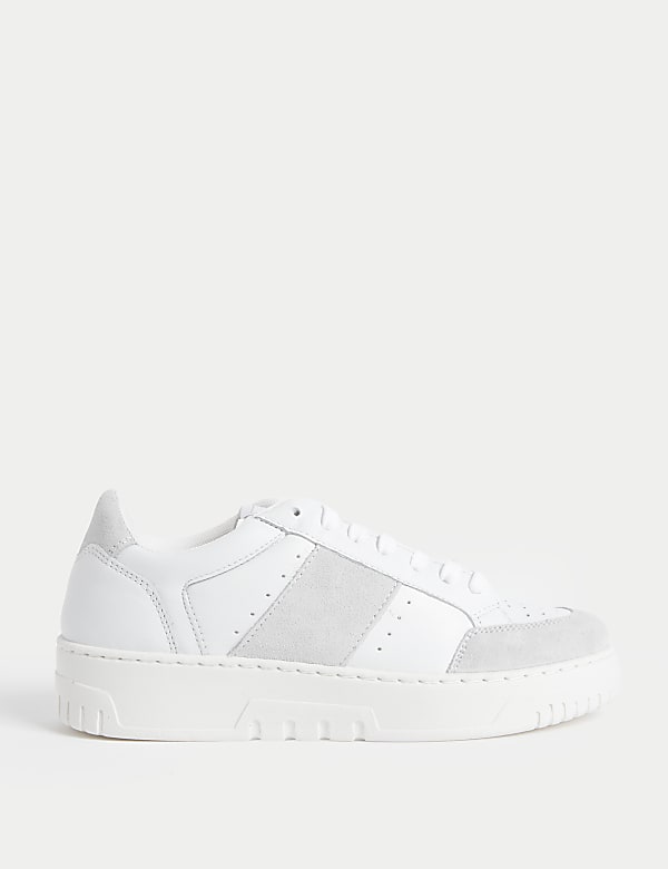 Leather Lace Up Trainer - AU