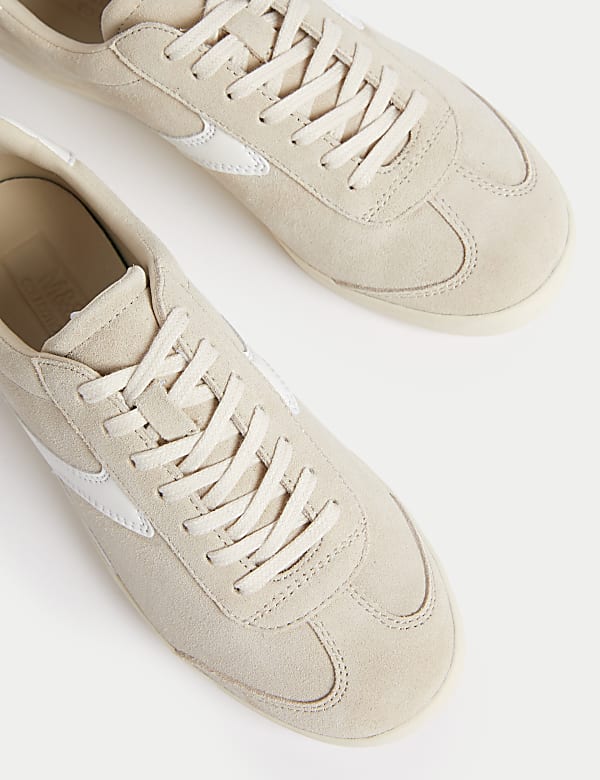 Suede Lace Up Side Detail Trainers - MX