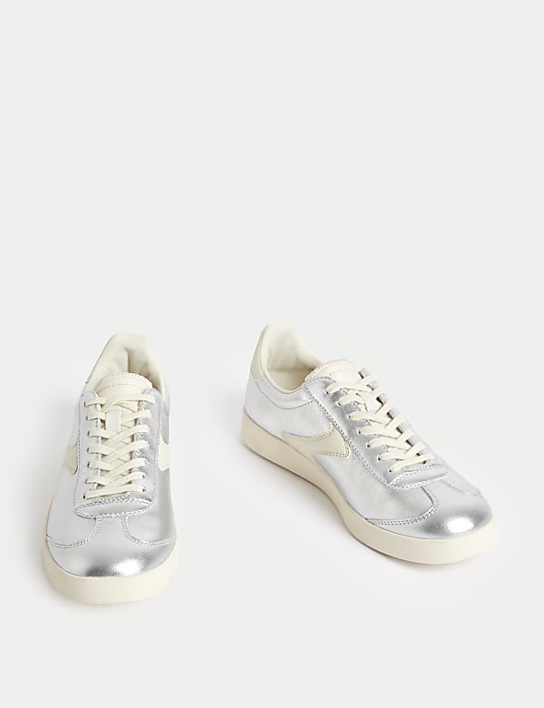 Leather Cupsole Side Detail Trainers - PT