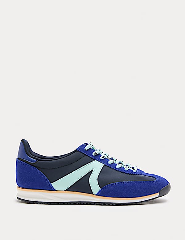 Suede Side Detail Trainers - NZ