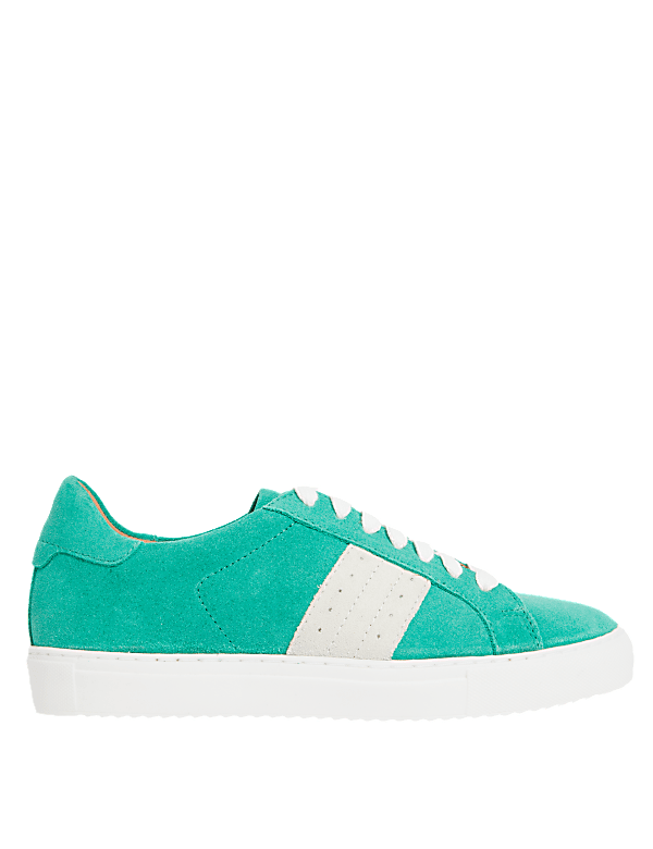 Suede Lace Up Trainers