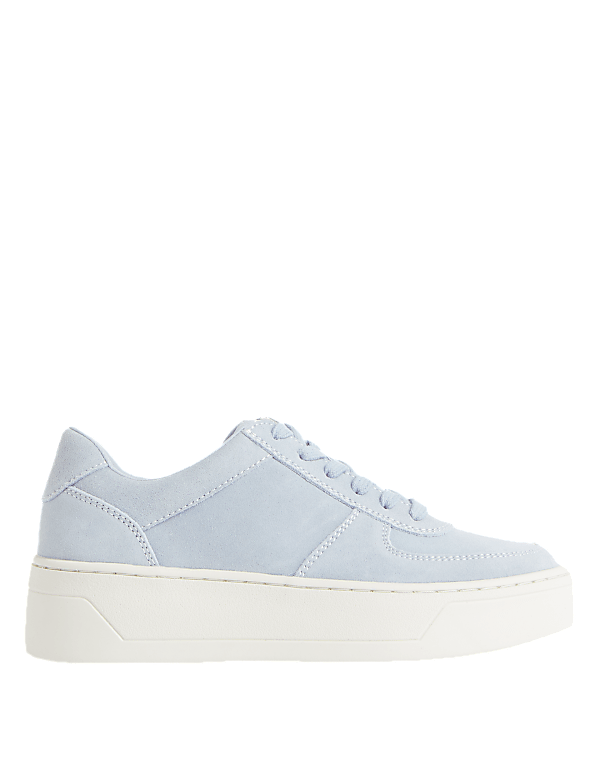 Leather Lace Up Chunky Trainers