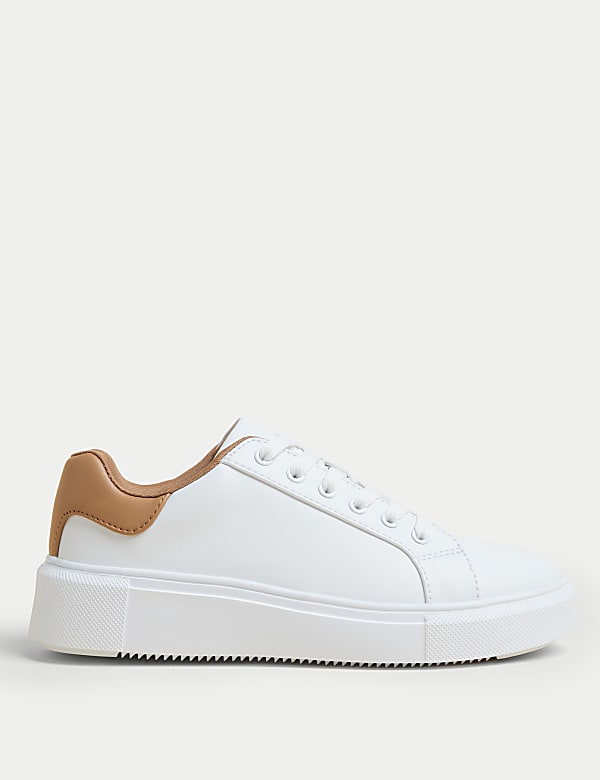 Lace up chunky trainers best sale