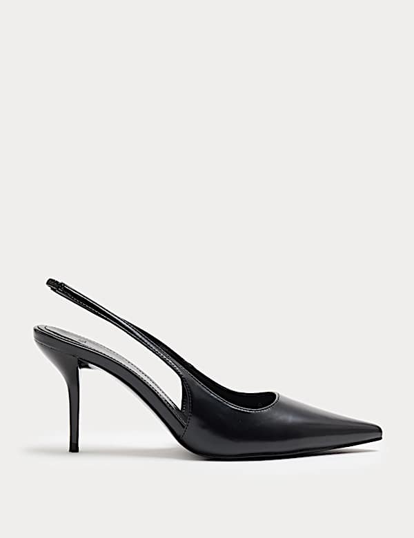 Stiletto Heel Pointed Sling Back Shoes - ES