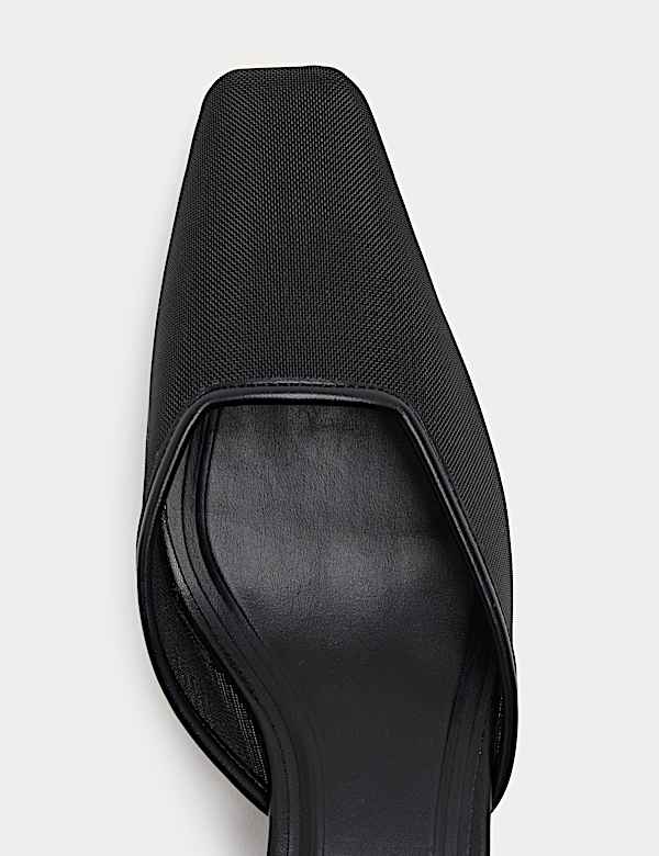 Mesh Wedge Pointed Mules - IT