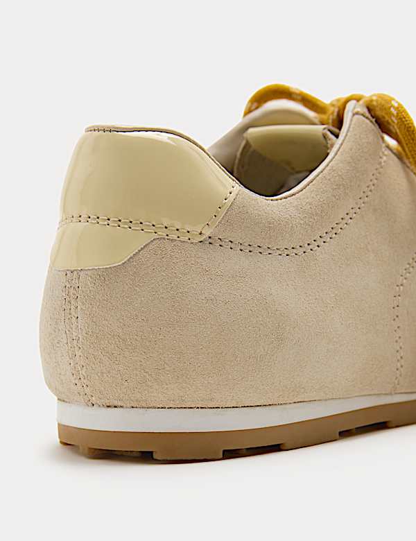Suede Double Lace Up Trainers - DE