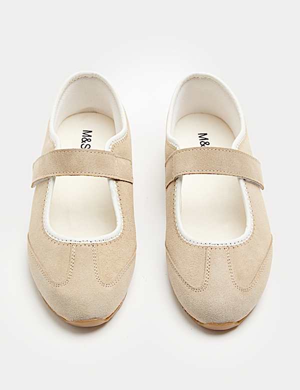 Suede Single Strap Mary Jane Trainers - SI