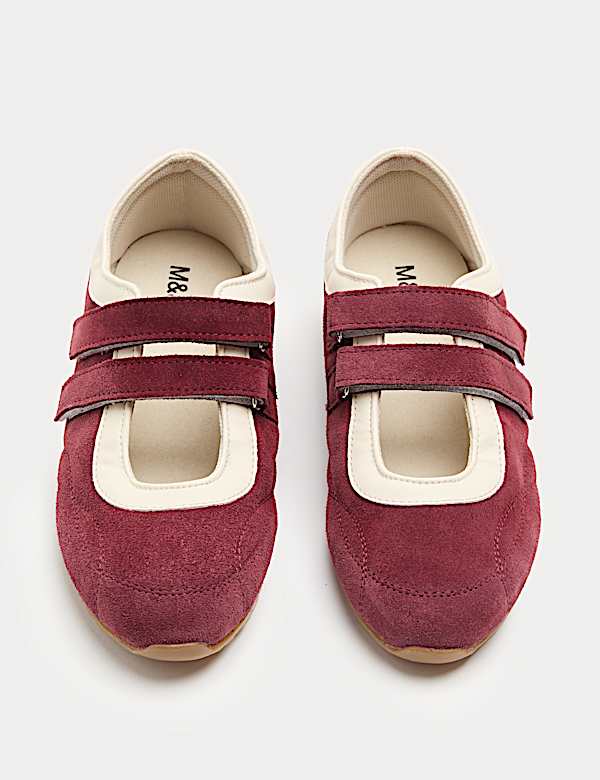 Suede Double Strap Mary Jane Trainers - BE