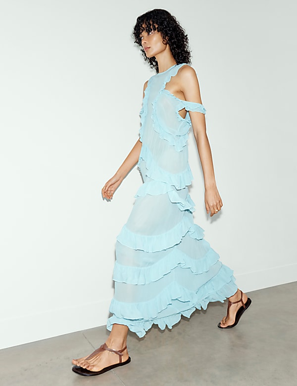 Ruffle Maxi Dress - IL