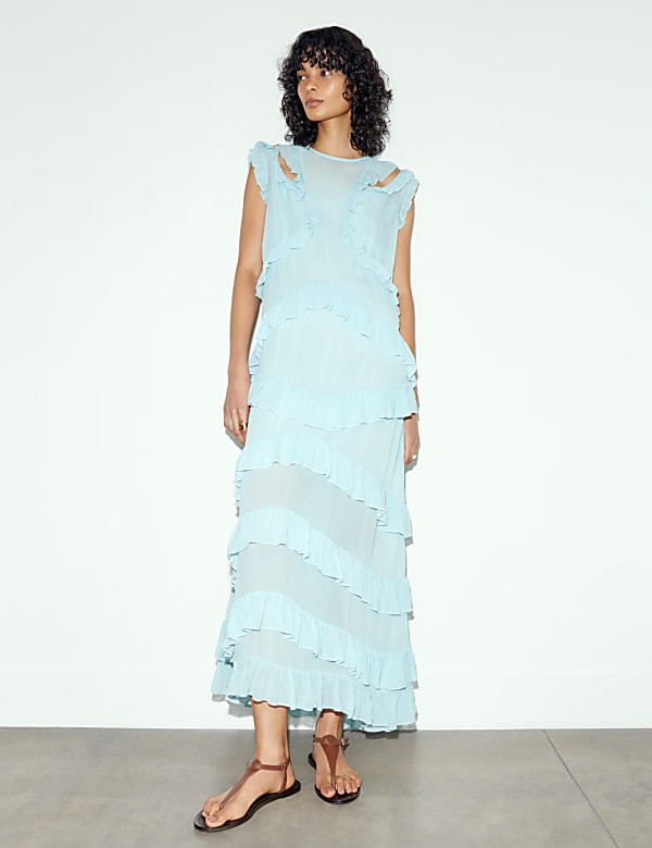 Ruffle Maxi Dress - IL