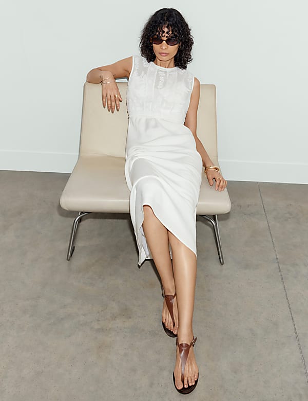 Mesh Panel Dress - BE