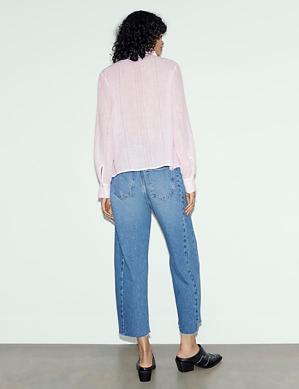 Gestreept overhemd van zuiver katoen - NL