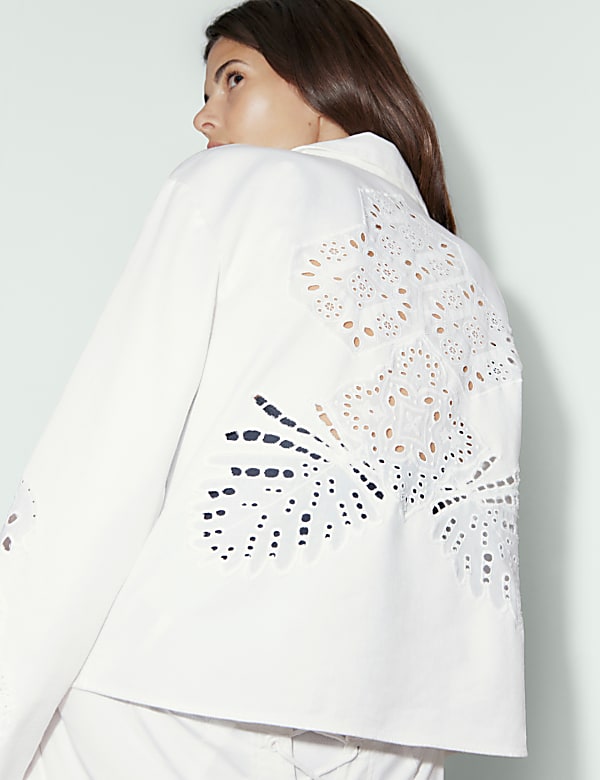 M&s white jacket deals