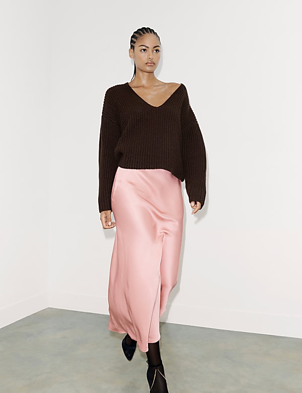 Pink maxi skirts shop