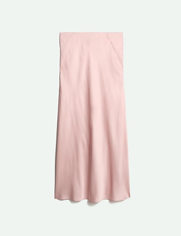Satin Maxi Slip Skirt - LU