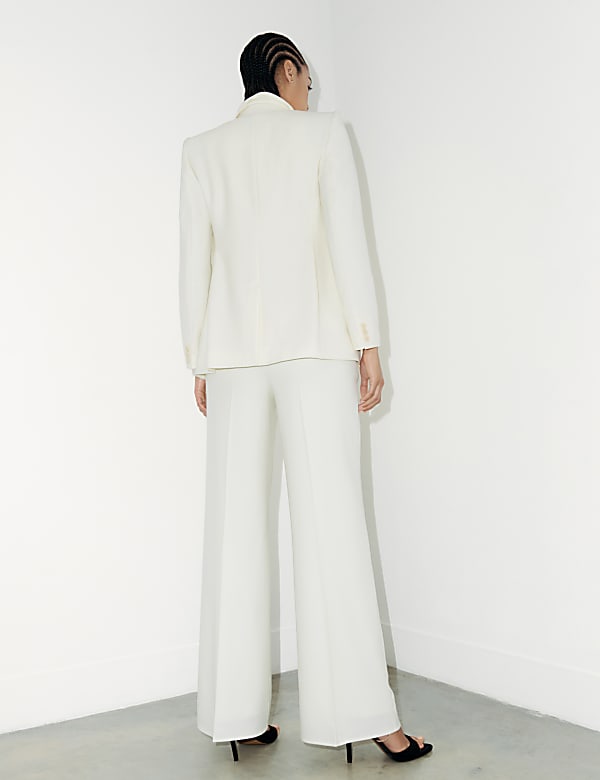 Wool-Blend Double-Breasted Blazer - KR