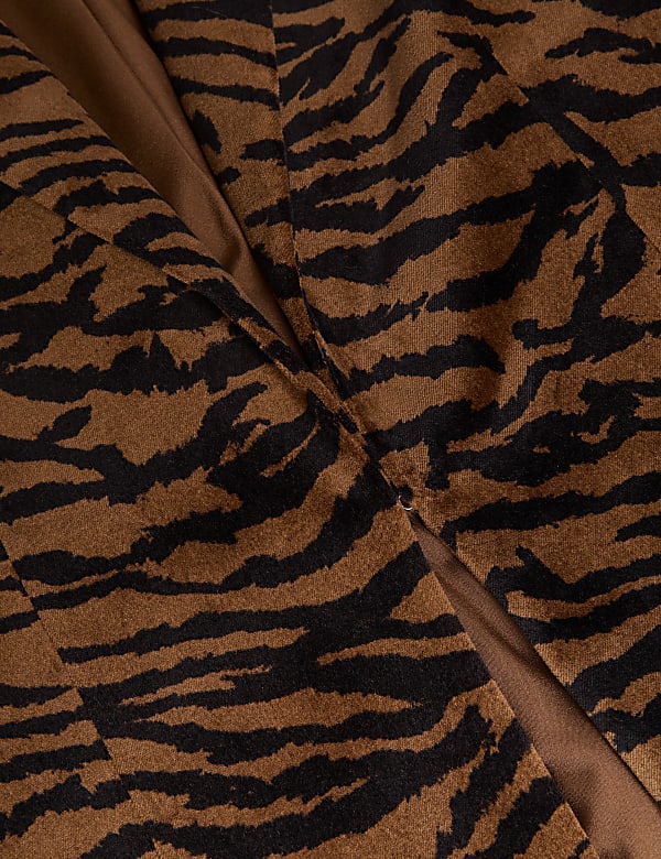 Velvet Animal-Print Jacket - DK