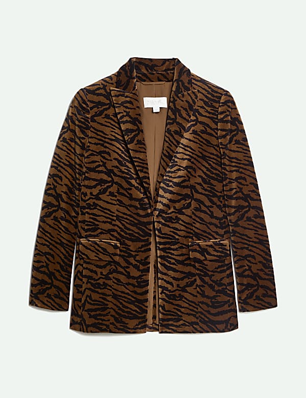 Velvet Animal-Print Jacket - DK