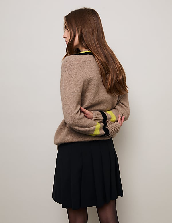 Mohair-Blend Oversized Cricket Jumper - CA