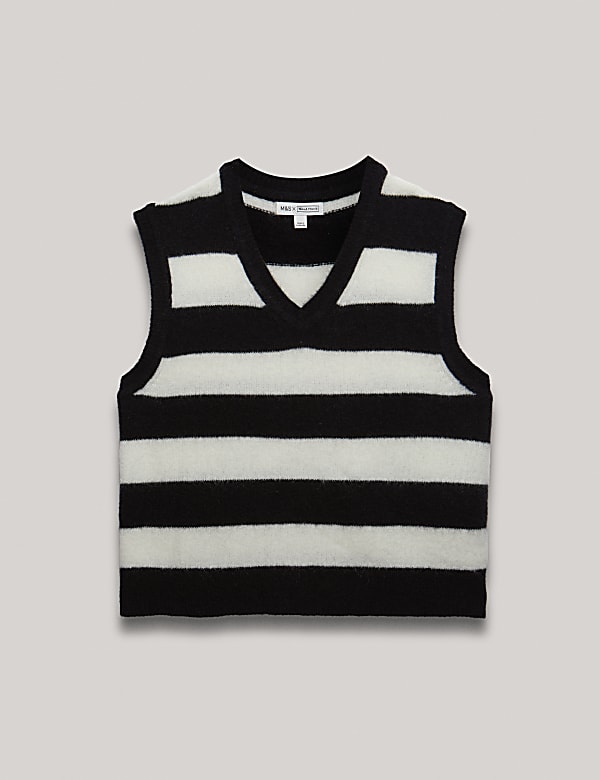 גופייה בגזרה נוחה מבד עשיר בצמר מרינו בשילוב אנגורה - IL