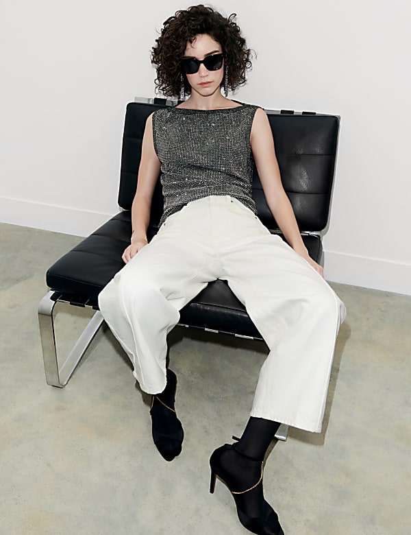 Studded Jersey Top - ID