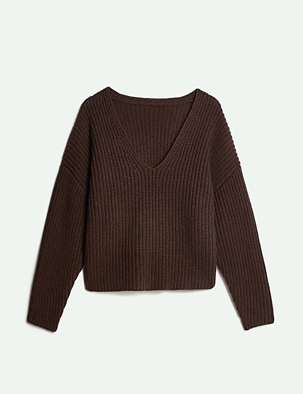 Merino Wool-Rich Oversized Jumper With Cashmere - US